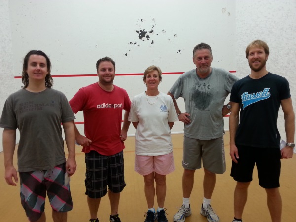 Left to Right: Callum Walters, Steve McVeigh, Michelle Mclean, Tim Brown, Peter Dukes
